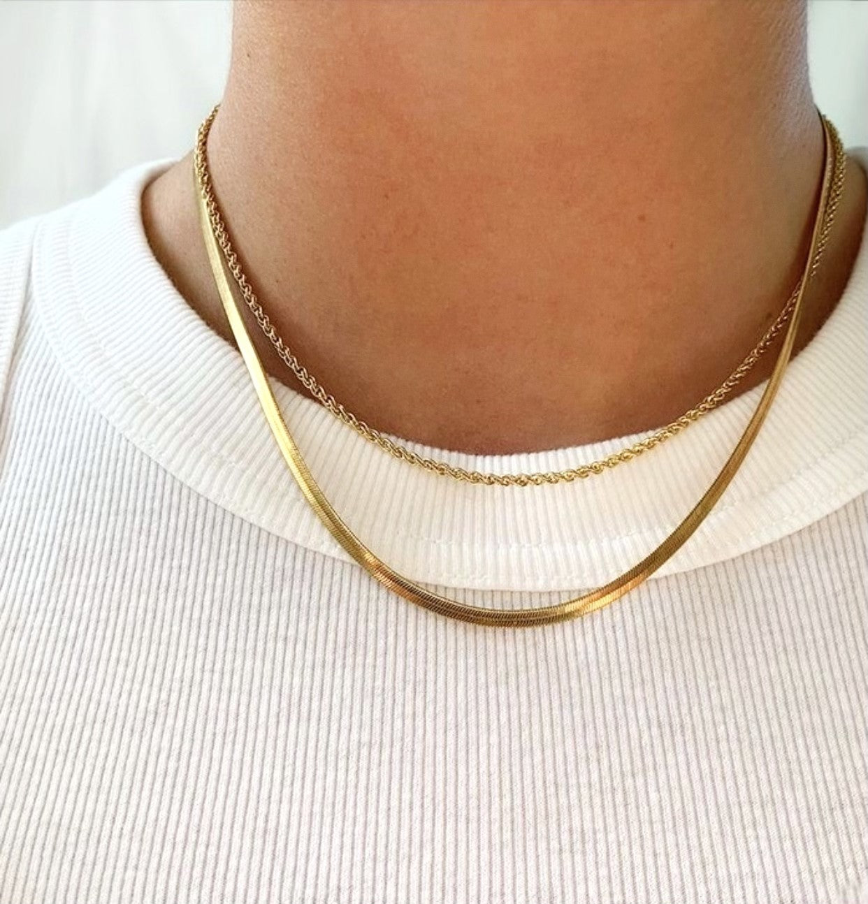 Stay positive Necklace (2mm)